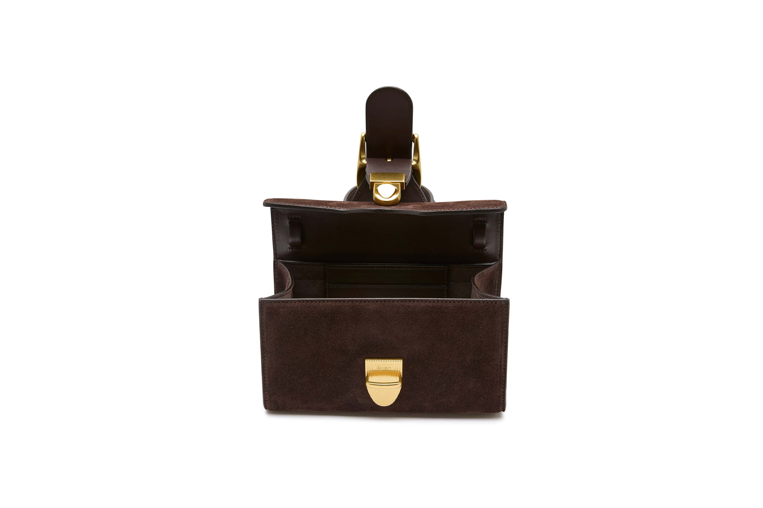 3.55 Brown Suede Mini Satchel