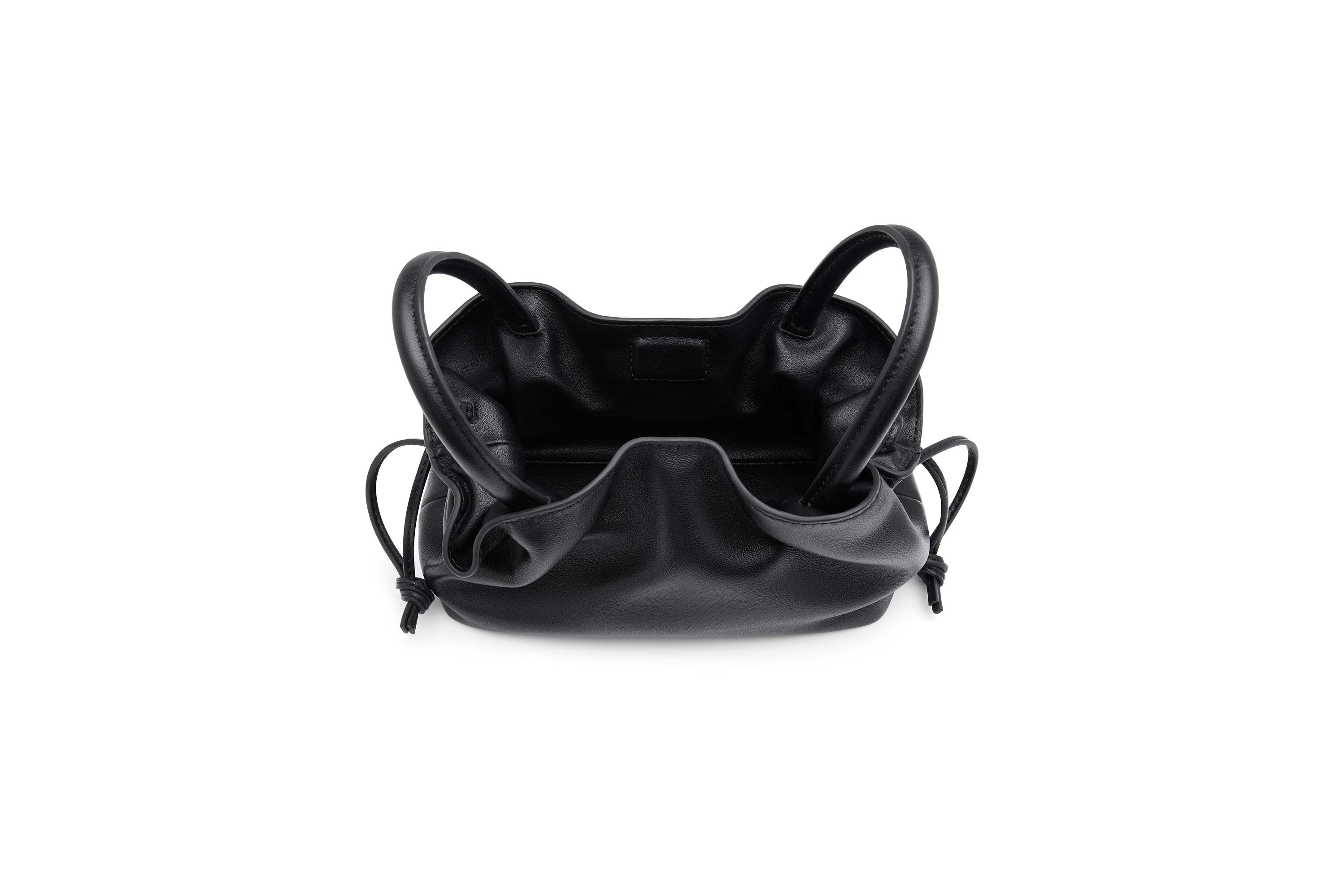 21.1 Black Smooth Mila Mini Tote