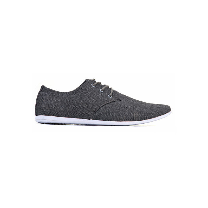 【4873】vans black canvas shoes
